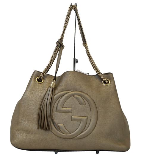 gucci backpack chain|Gucci handbags with gold chain.